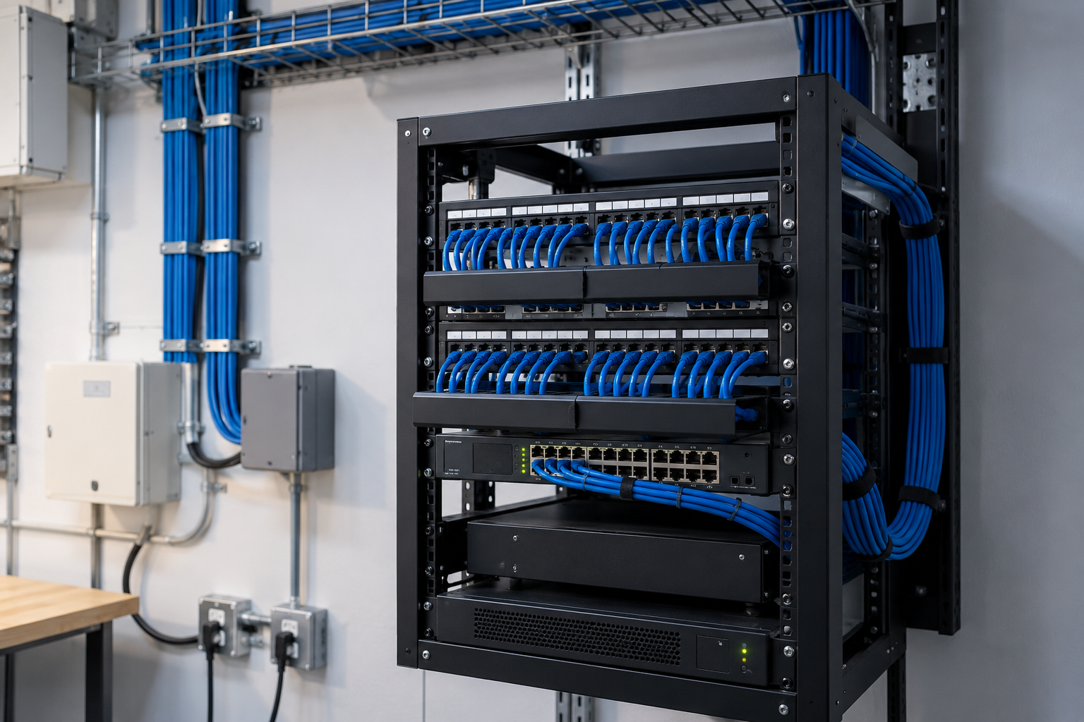Professional structured cabling installation