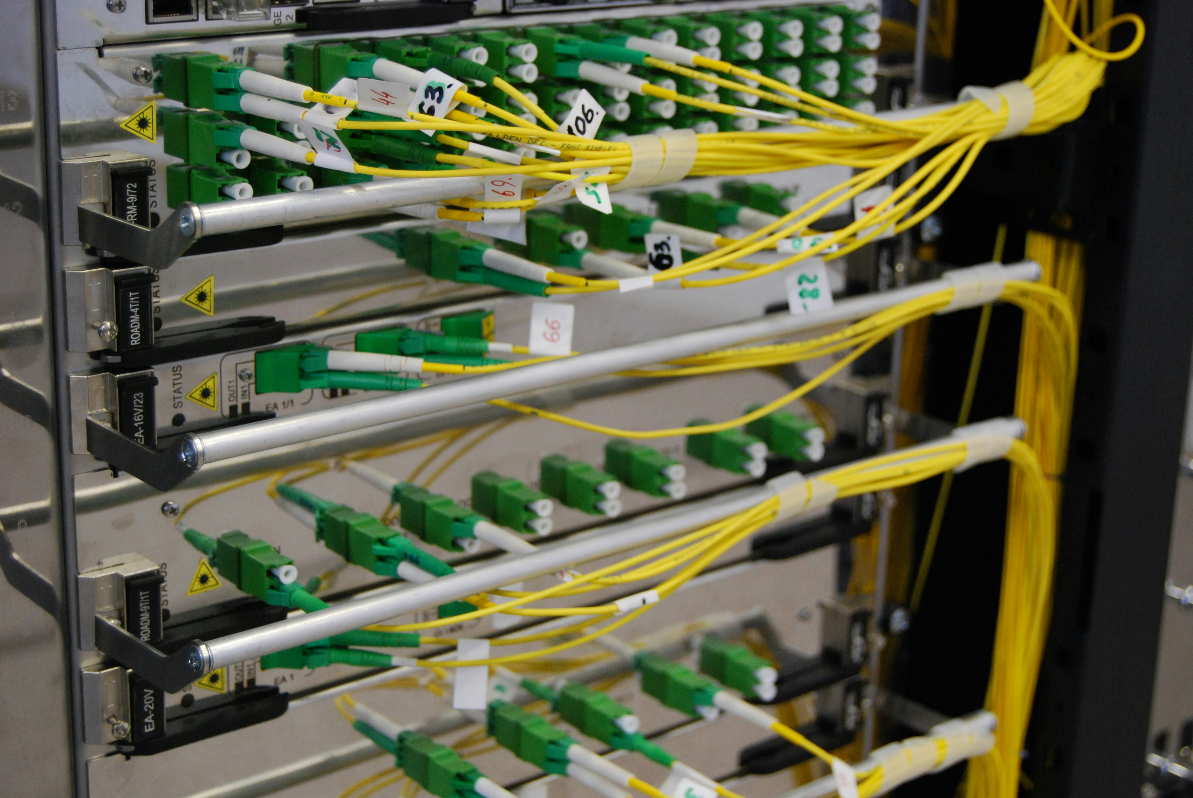 Fiber optic cabling installation